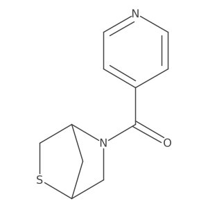 2-Thia-5-azabicyclo[2.2.1]heptan-5-yl(pyridin-4-yl)methanone结构式