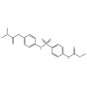 methyl (4-(N-(4-(2-(dimethylamino)-2-oxoethyl)phenyl)sulfamoyl)phenyl)carbamate Structure