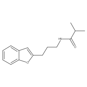 N-(3-(benzofuran-2-yl)propyl)isobutyramide结构式
