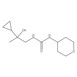 1-(2-cyclopropyl-2-hydroxypropyl)-3-(tetrahydro-2H-pyran-4-yl)urea Structure