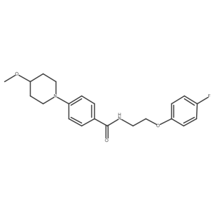 N-[2-(4-fluorophenoxy)ethyl]-4-(4-methoxypiperidin-1-yl)benzamide Structure