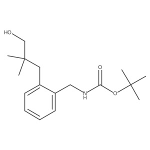 Tert-butyl (2-(3-hydroxy-2,2-dimethylpropyl)benzyl)carbamate Structure