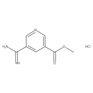 Methyl 5-carbamimidoylpyridine-3-carboxylate hydrochloride Structure