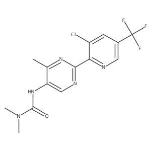 1-{2-[3-Chloro-5-(trifluoromethyl)pyridin-2-yl]-4-methylpyrimidin-5-yl}-3,3-dimethylurea Structure