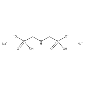 Disodium [azanediylbis(methylene)]bis(phosphonate) Structure