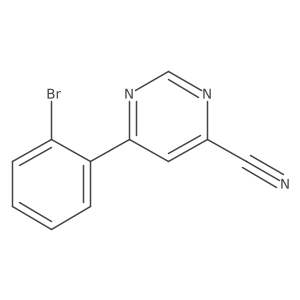 6-(2-Bromophenyl)pyrimidine-4-carbonitrile Structure
