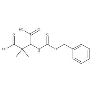 3-(((Benzyloxy)carbonyl)amino)-2,2-dimethylsuccinic acid Structure