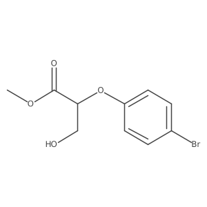2-(4-Bromophenoxy)-3-hydroxypropanoic acid methyl ester Structure
