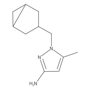1-({Bicyclo[3.1.0]hexan-3-yl}methyl)-5-methyl-1h-pyrazol-3-amine Structure