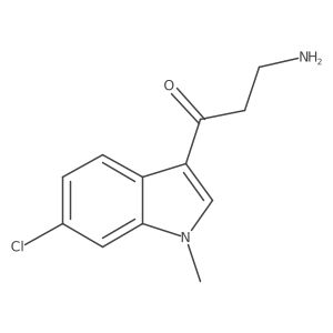 3-amino-1-(6-chloro-1-methyl-1H-indol-3-yl)propan-1-one结构式