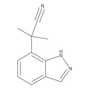 2-(1H-indazol-7-yl)-2-methylpropanenitrile Structure