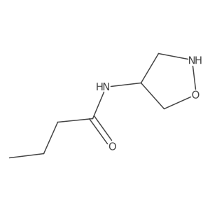 N-[(4S)-1,2-oxazolidin-4-yl]butanamide结构式