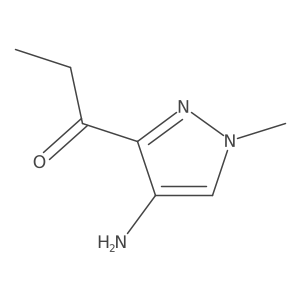 1-(4-amino-1-methyl-1H-pyrazol-3-yl)propan-1-one结构式