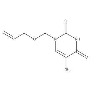 5-Amino-1-[(prop-2-en-1-yloxy)methyl]-1,2,3,4-tetrahydropyrimidine-2,4-dione结构式