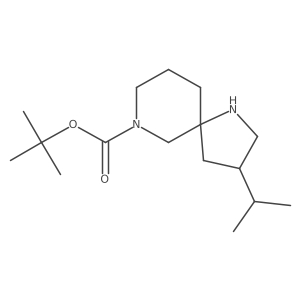 Tert-butyl 3-(propan-2-yl)-1,7-diazaspiro[4.5]decane-7-carboxylate Structure