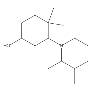 3-[Ethyl(3-methylbutan-2-yl)amino]-4,4-dimethylcyclohexan-1-ol结构式