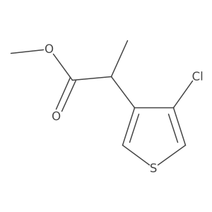 Methyl 2-(4-chlorothiophen-3-yl)propanoate结构式