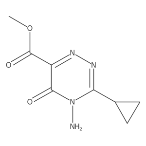 Methyl 4-amino-3-cyclopropyl-5-oxo-4,5-dihydro-1,2,4-triazine-6-carboxylate Structure