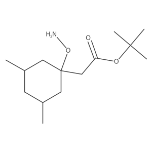 Tert-butyl 2-[1-(aminooxy)-3,5-dimethylcyclohexyl]acetate Structure