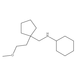 N-{[1-(2-methoxyethyl)cyclopentyl]methyl}cyclohexanamine结构式