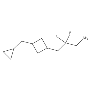3-[3-(Cyclopropylmethyl)azetidin-1-yl]-2,2-difluoropropan-1-amine Structure