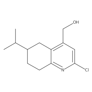 [2-Chloro-6-(propan-2-yl)-5,6,7,8-tetrahydroquinolin-4-yl]methanol结构式