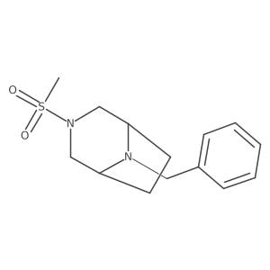 8-Benzyl-3-(methylsulfonyl)-3,8-diazabicyclo[3.2.1]octane Structure