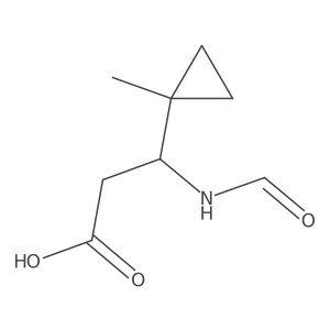 3-Formamido-3-(1-methylcyclopropyl)propanoic acid结构式