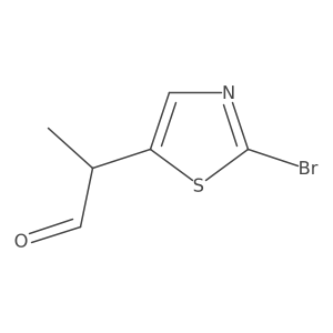 2-(2-Bromothiazol-5-yl)propanal Structure