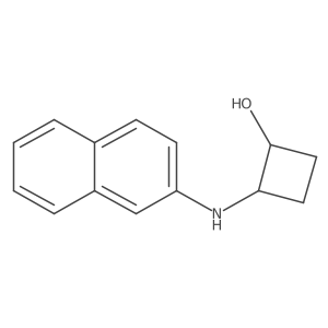 trans-2-[(Naphthalen-2-yl)amino]cyclobutan-1-ol结构式