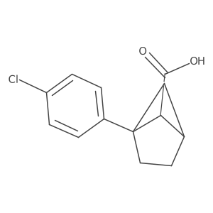 1-(4-Chlorophenyl)bicyclo[2.1.1]hexane-5-carboxylic acid结构式