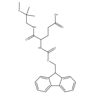 4-({[(9H-fluoren-9-yl)methoxy]carbonyl}amino)-4-[(2-methoxy-2-methylpropyl)carbamoyl]butanoic acid结构式