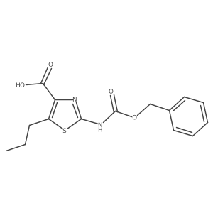 2-{[(Benzyloxy)carbonyl]amino}-5-propyl-1,3-thiazole-4-carboxylic acid Structure