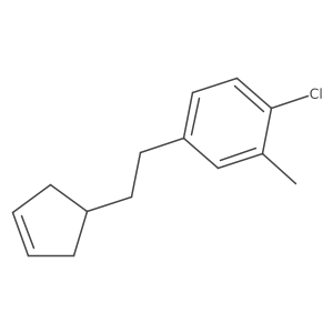 1-Chloro-4-[2-(cyclopent-3-en-1-yl)ethyl]-2-methylbenzene Structure