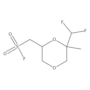 [6-(Difluoromethyl)-6-methyl-1,4-dioxan-2-yl]methanesulfonyl fluoride结构式