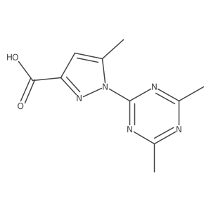 1-(dimethyl-1,3,5-triazin-2-yl)-5-methyl-1H-pyrazole-3-carboxylic acid结构式