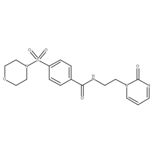 4-(morpholinosulfonyl)-N-(2-(2-oxopyrimidin-1(2H)-yl)ethyl)benzamide Structure