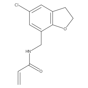 N-[(5-Chloro-2,3-dihydro-1-benzofuran-7-yl)methyl]prop-2-enamide Structure