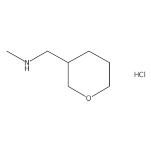 (S)-N-Methyl-1-(tetrahydro-2H-pyran-3-yl)methanaminehydrochloride结构式