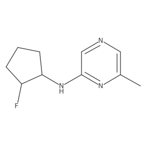 N-(2-fluorocyclopentyl)-6-methylpyrazin-2-amine结构式