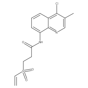 N-(4-chloro-3-methylquinolin-8-yl)-3-(ethenesulfonyl)propanamide Structure