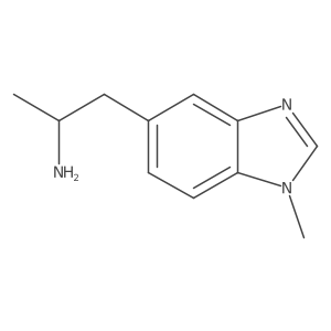 (2S)-1-(1-methyl-1H-1,3-benzodiazol-5-yl)propan-2-amine结构式