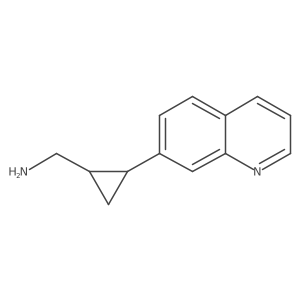rac-[(1R,2R)-2-(quinolin-7-yl)cyclopropyl]methanamine Structure