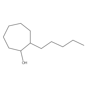 rac-(1R,2R)-2-pentylcycloheptan-1-ol Structure
