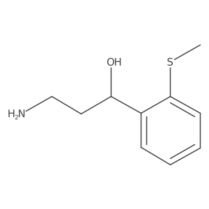 (1S)-3-amino-1-[2-(methylsulfanyl)phenyl]propan-1-ol Structure