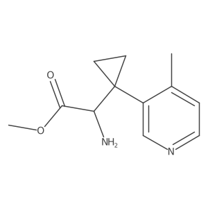 Methyl 2-amino-2-[1-(4-methylpyridin-3-yl)cyclopropyl]acetate Structure