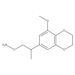 O-[2-(8-methoxy-2,3-dihydro-1,4-benzodioxin-6-yl)propyl]hydroxylamine结构式