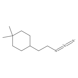 4-(2-Azidoethyl)-1,1-dimethylcyclohexane Structure