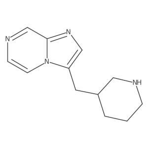 3-({Imidazo[1,2-a]pyrazin-3-yl}methyl)piperidine Structure