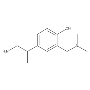 4-(1-Aminopropan-2-yl)-2-[(dimethylamino)methyl]phenol结构式